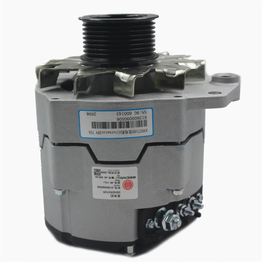 612600090506 Truck WD615 WP10 cav qhov chaw alternator rau Weichai Sinotruck Shacman